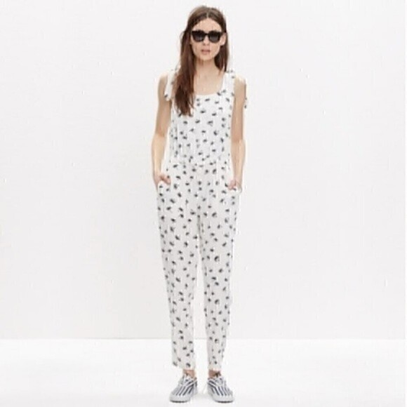 NWT Madewell Palm Tree Jumpsuit - Picture 1 of 5